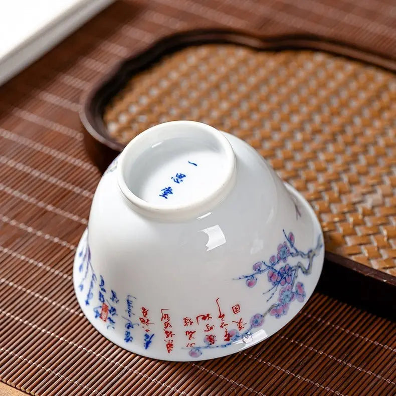 Mei Hua 140cc - Jing De Zhen Porcelain Gaiwan zycschina