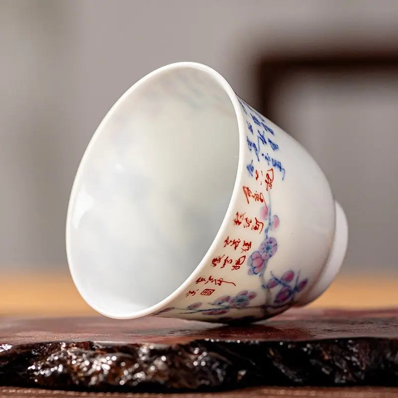 Mei Hua 140cc - Jing De Zhen Porcelain Gaiwan zycschina