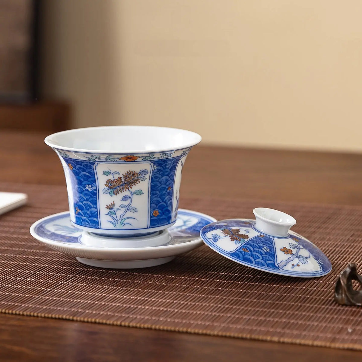 Mei Lan Zhu Ju 160cc - Jingdezhen Porcelain Gaiwan zycschina