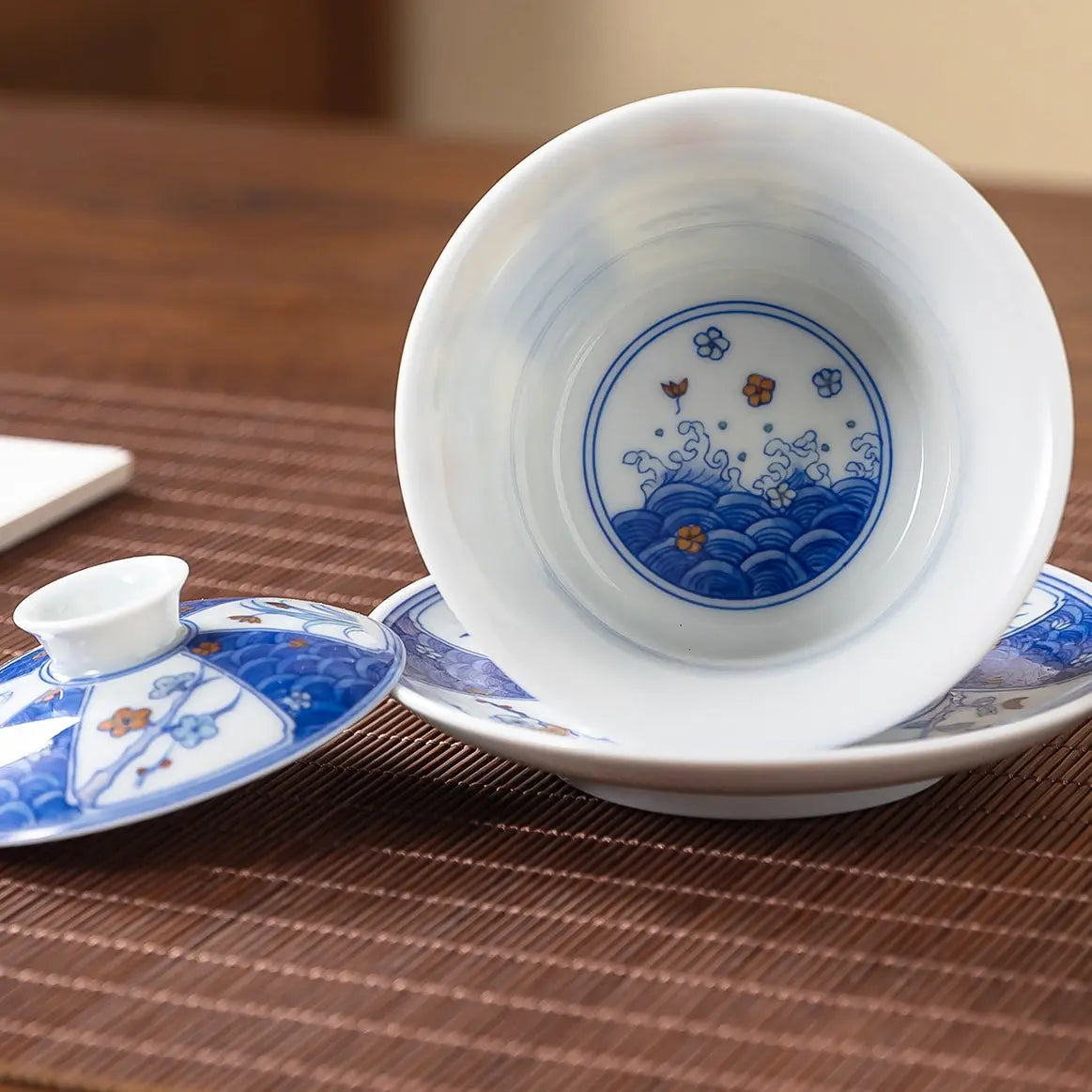 Mei Lan Zhu Ju 160cc - Jingdezhen Porcelain Gaiwan zycschina