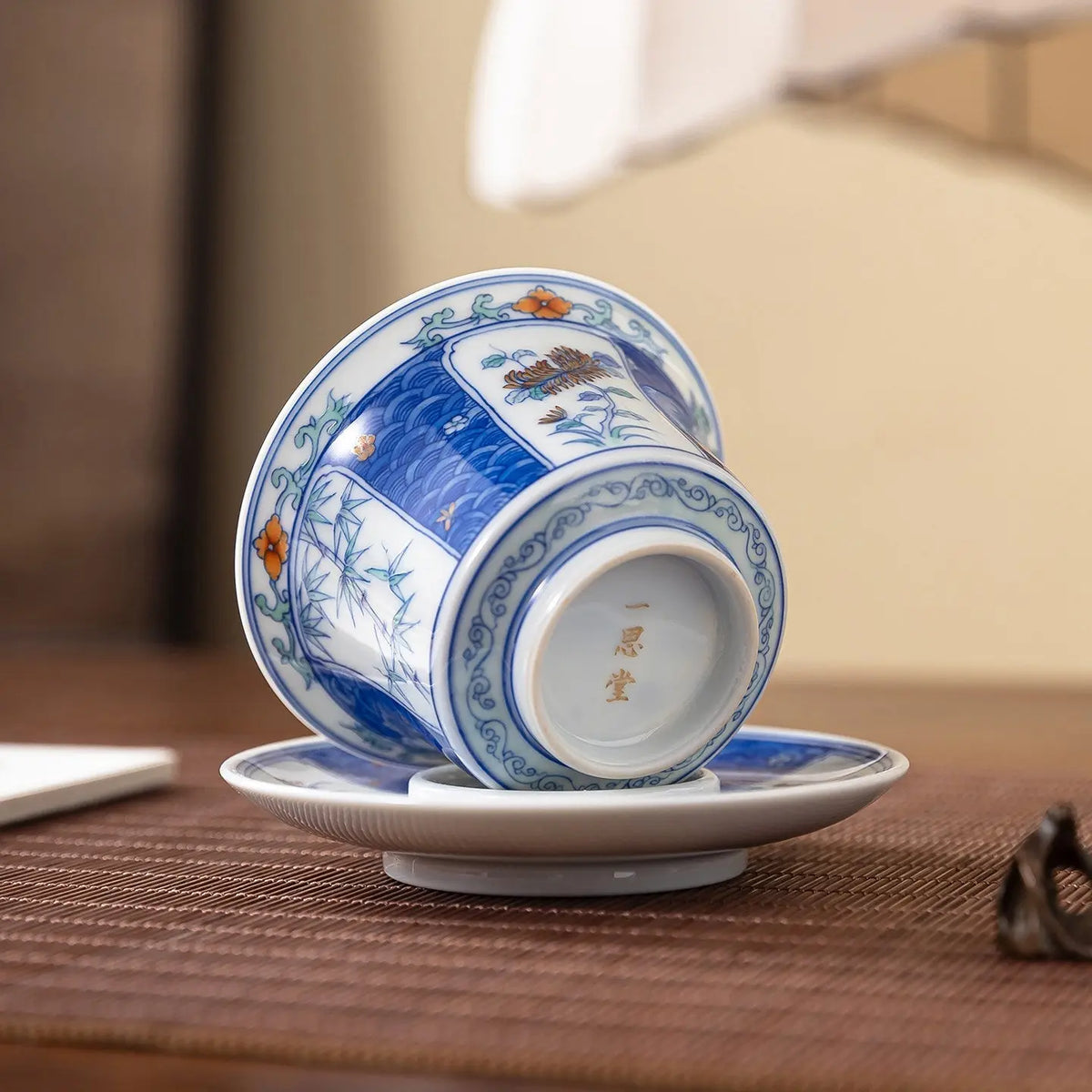 Mei Lan Zhu Ju 160cc - Jingdezhen Porcelain Gaiwan zycschina