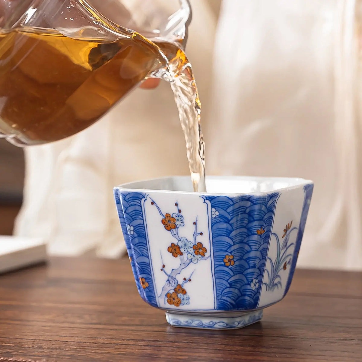 Mei Lan Zhu Ju 160cc - Jingdezhen Porcelain Gaiwan zycschina