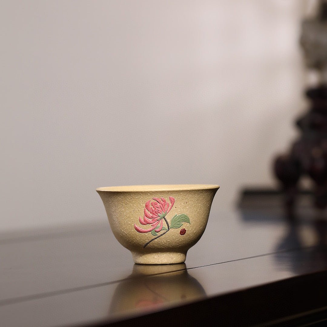 Mei Lan Zhu Ju 60cc - Yixing Handmade Teacup 江苏宜兴