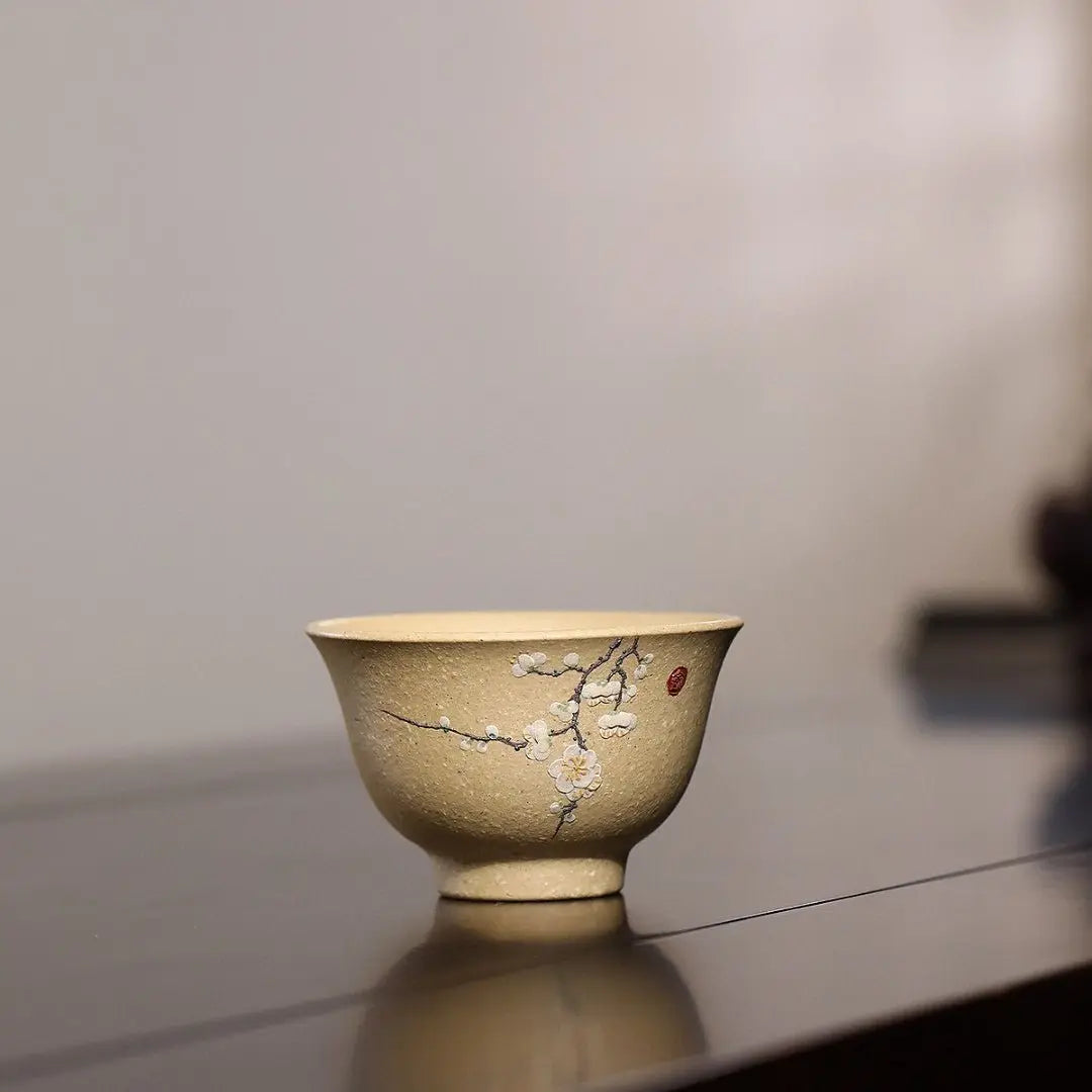Mei Lan Zhu Ju 60cc - Yixing Handmade Teacup 江苏宜兴