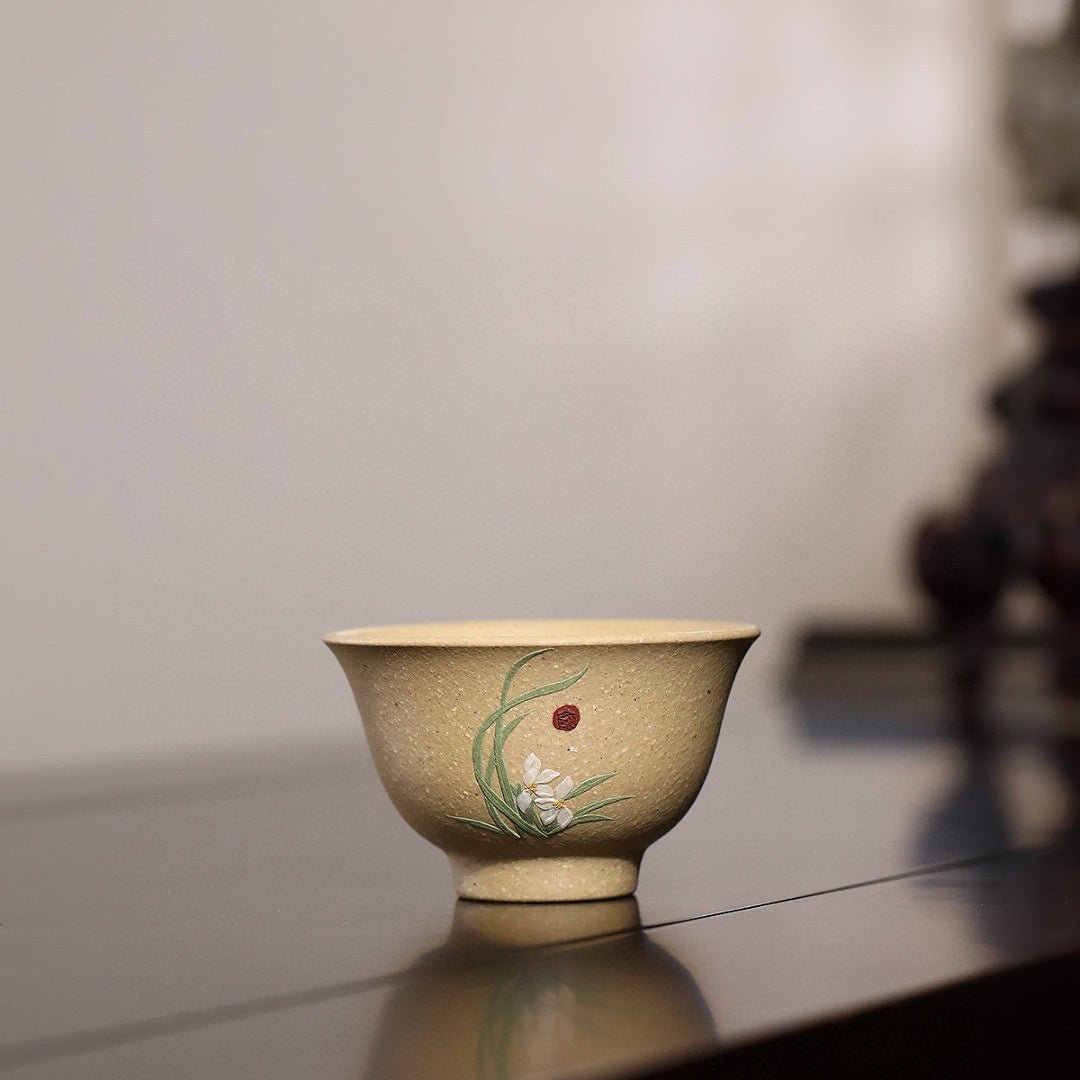 Mei Lan Zhu Ju 60cc - Yixing Handmade Teacup 江苏宜兴