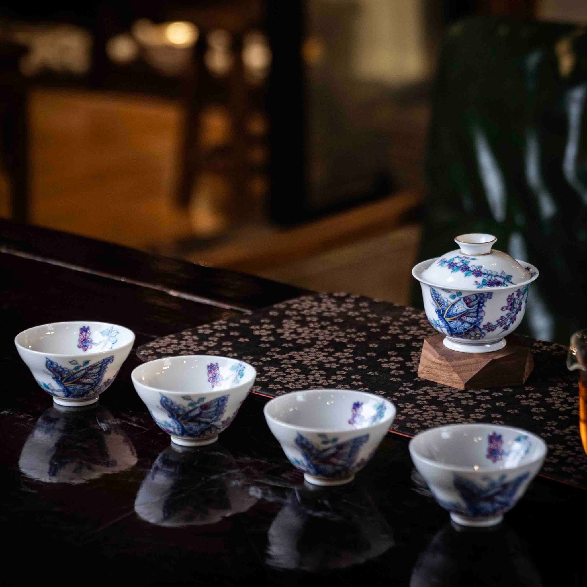 Meng Die 110cc - Jing De Zhen Porcelain Gaiwan zycschina