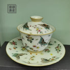 Miao Jin Die Lian Hua - Jing De Zhen Porcelain Gaiwan zycschina