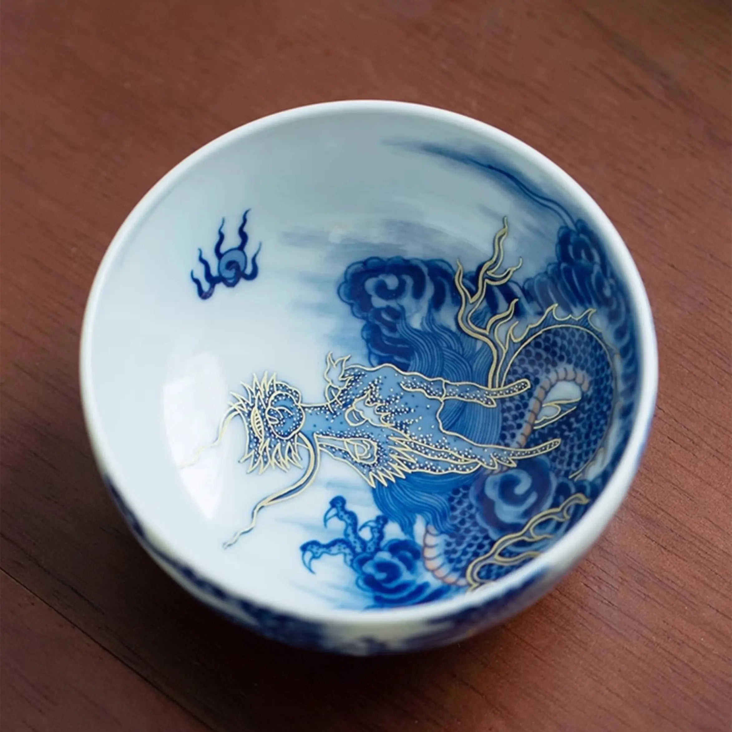 Miao Jin Guo Qiang Yun Long Wen - Porcelain Teacup zycschina