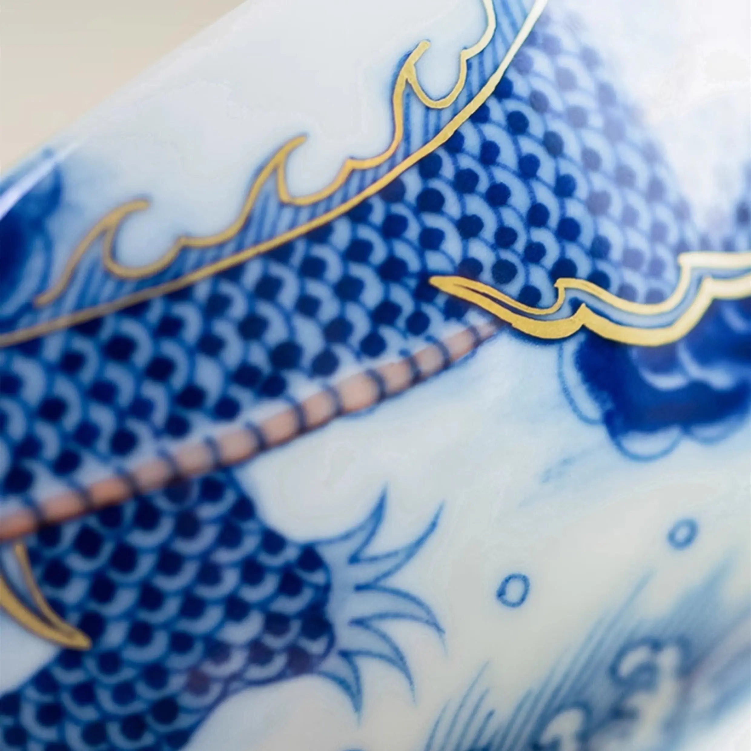 Miao Jin Guo Qiang Yun Long Wen - Porcelain Teacup zycschina
