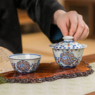 Miao Jin Kui Long Wen - Jing De Zhen Porcelain Gaiwan zycschina