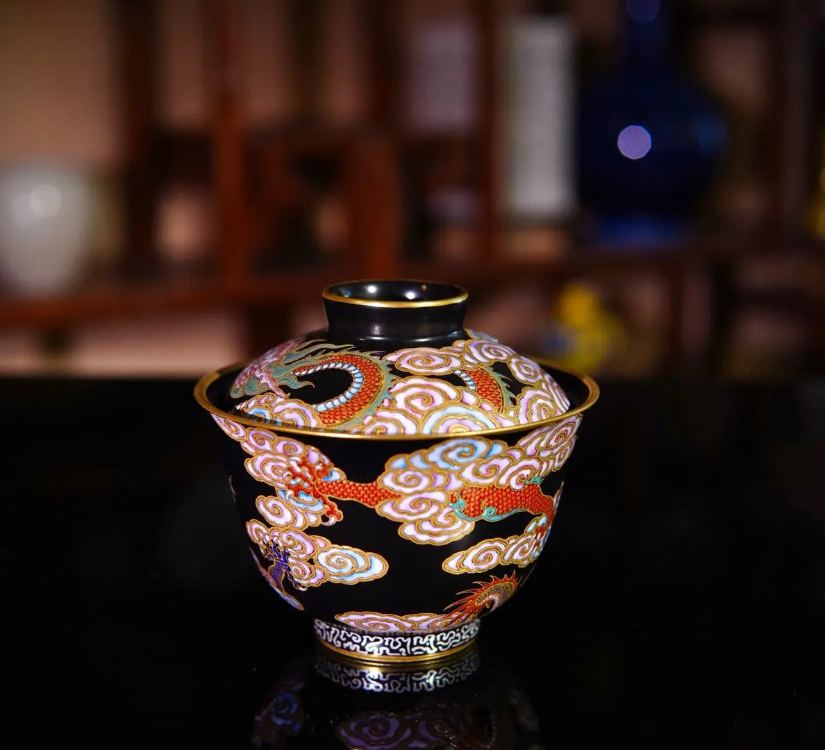 Miao Jin Wu Long Wen - Jing De Zhen Porcelain Gaiwan zycschina