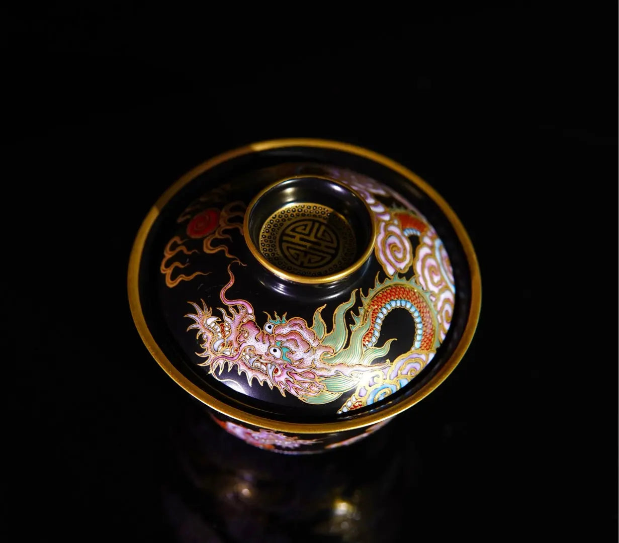 Miao Jin Wu Long Wen - Jing De Zhen Porcelain Gaiwan zycschina