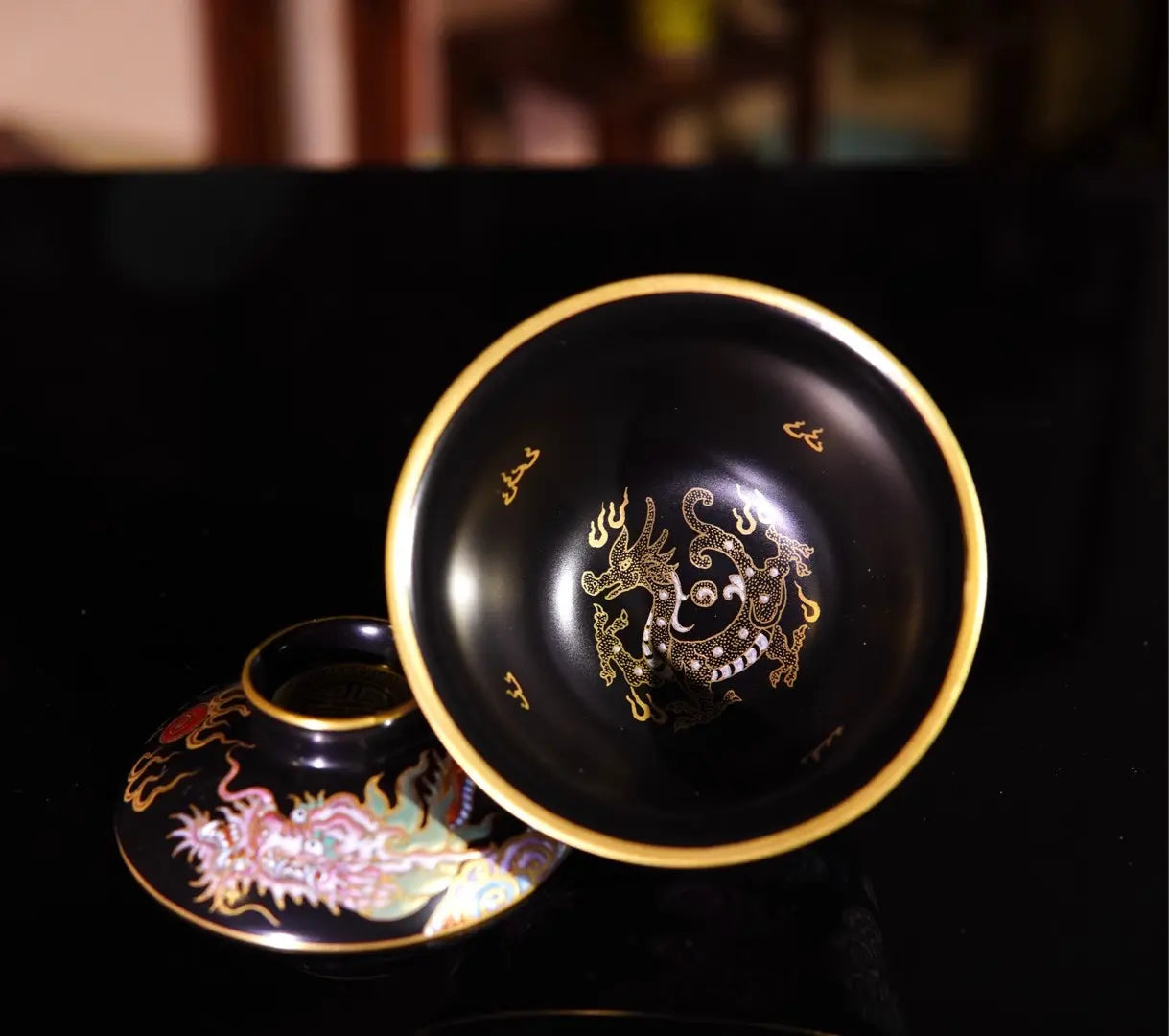 Miao Jin Wu Long Wen - Jing De Zhen Porcelain Gaiwan zycschina