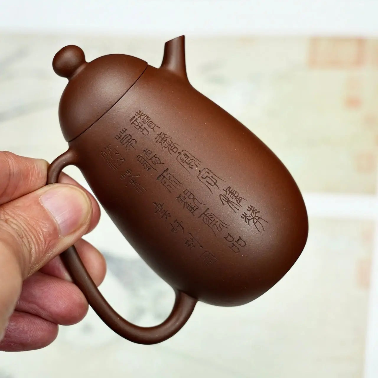 Ming Shi Long Dan 140cc - Yixing Handmade Teapot 江苏宜兴