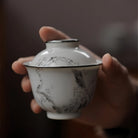 Mo Cai Mei Hua 110cc - Jing De Zhen Porcelain Gaiwan zycschina