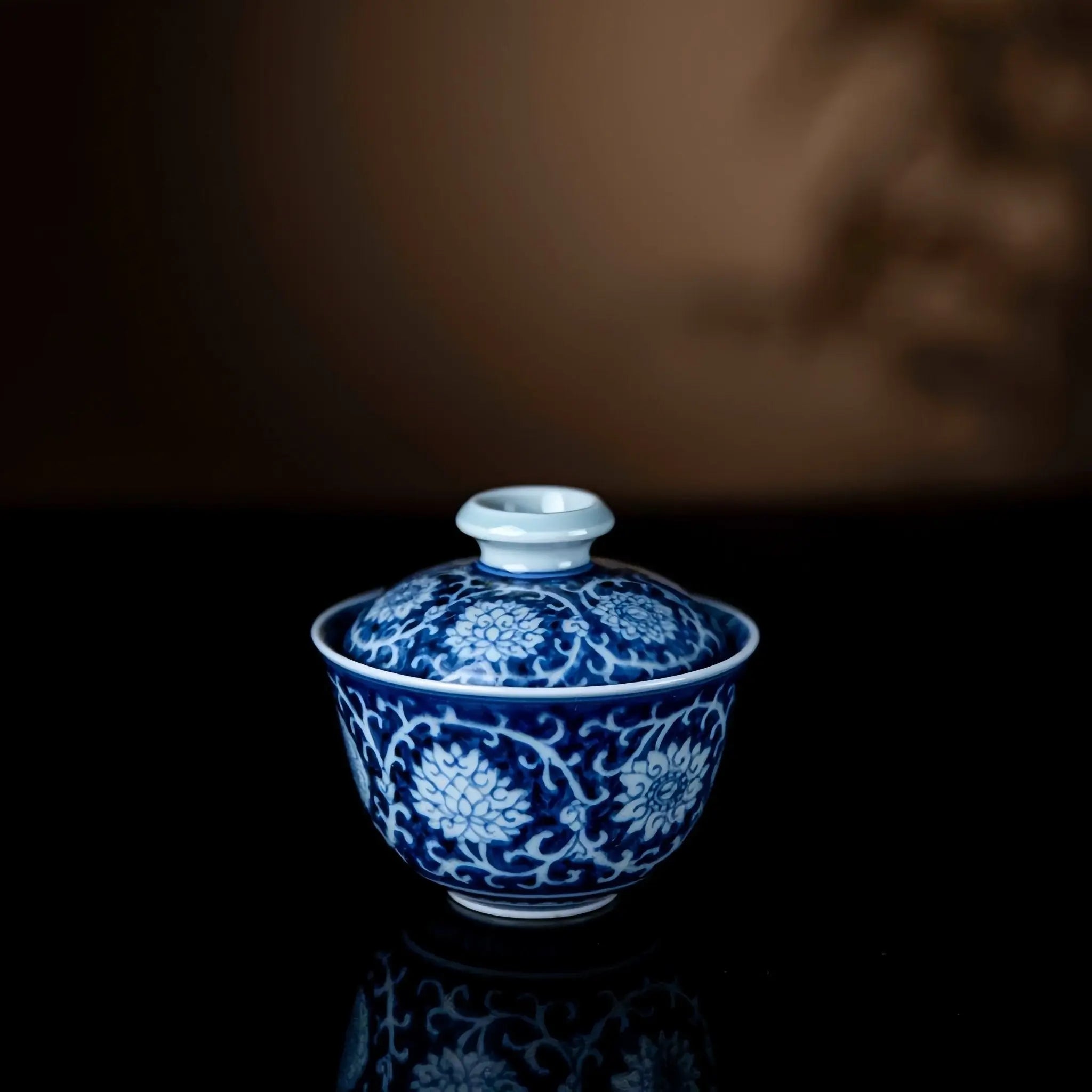 Mu Dan 100cc - Jing De Zhen Porcelain Gaiwan zycschina