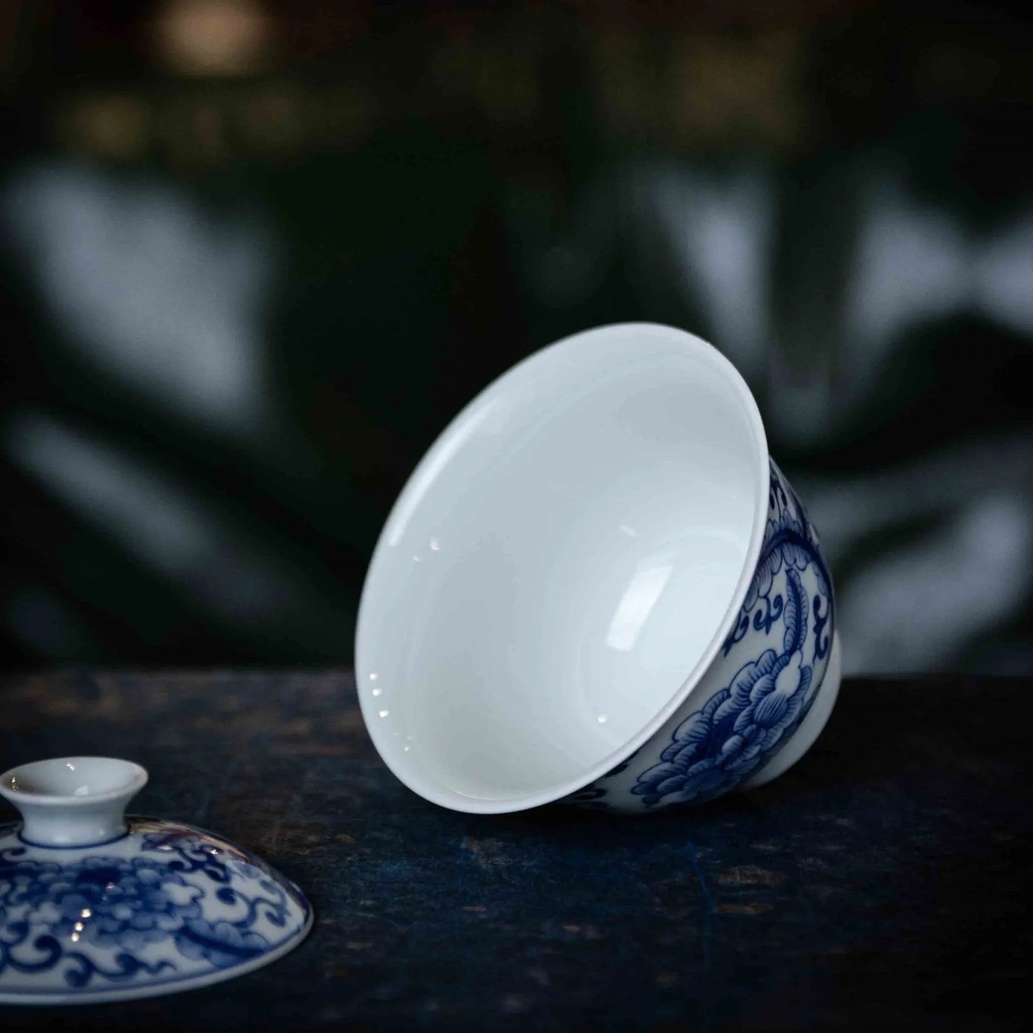 Mu Dan 120cc - Jing De Zhen Porcelain Gaiwan zycschina