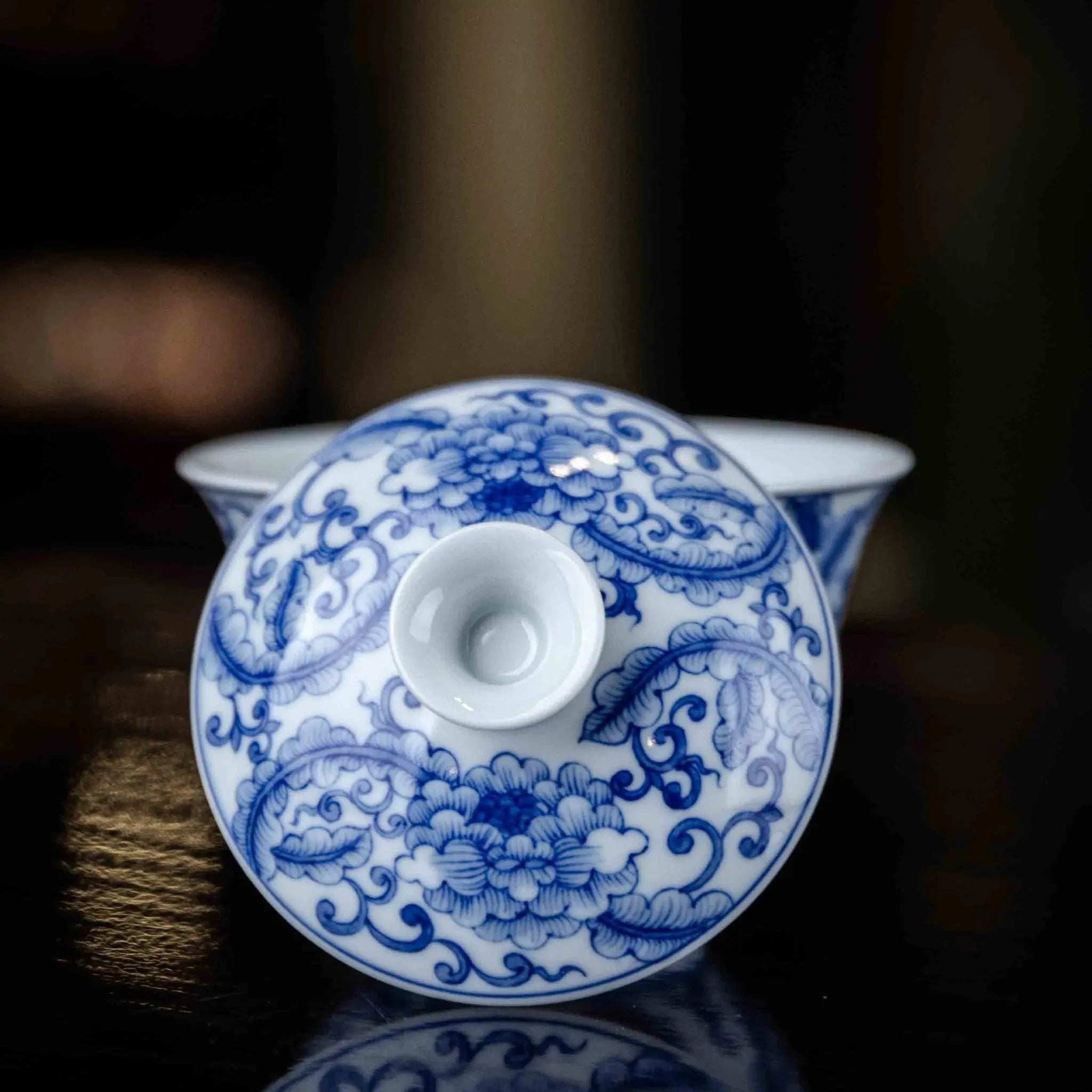 Mu Dan 120cc - Jing De Zhen Porcelain Gaiwan zycschina