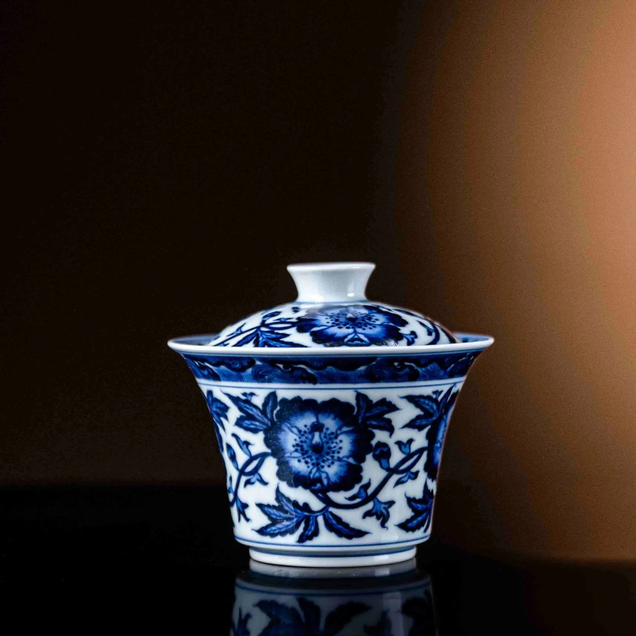 Mu Dan 120cc - Jing De Zhen Porcelain Gaiwan zycschina