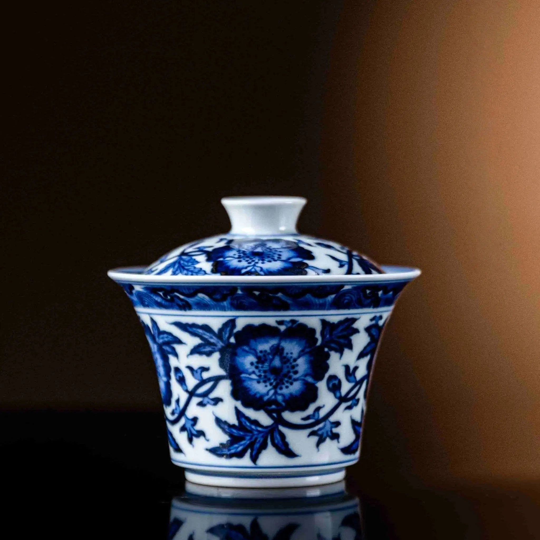 Mu Dan 120cc - Jing De Zhen Porcelain Gaiwan zycschina