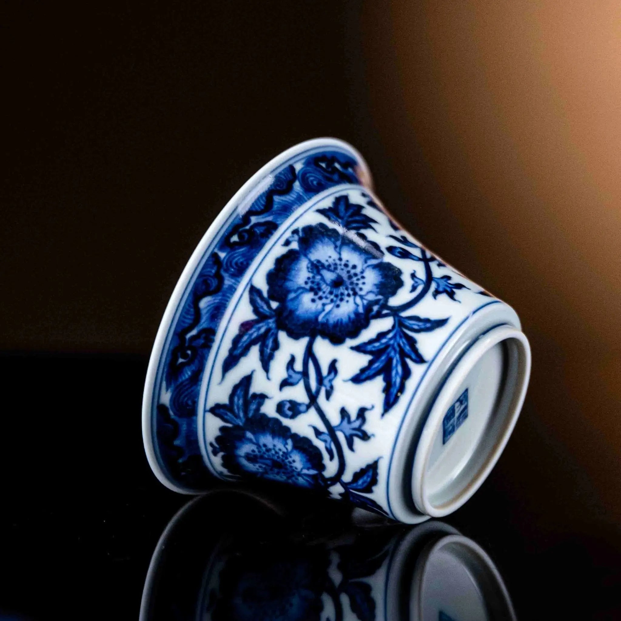 Mu Dan 120cc - Jing De Zhen Porcelain Gaiwan zycschina