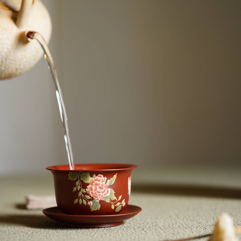 Mu Dan 200cc - Yixing Handmade Gaiwan 江苏宜兴