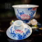Mu Dan Hua - Jing De Zhen Porcelain Gaiwan zycschina
