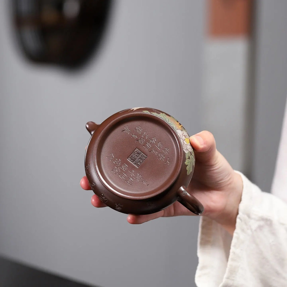 Mu Dan Ming Lu 210cc - Yixing Handmade Teapot 江苏宜兴