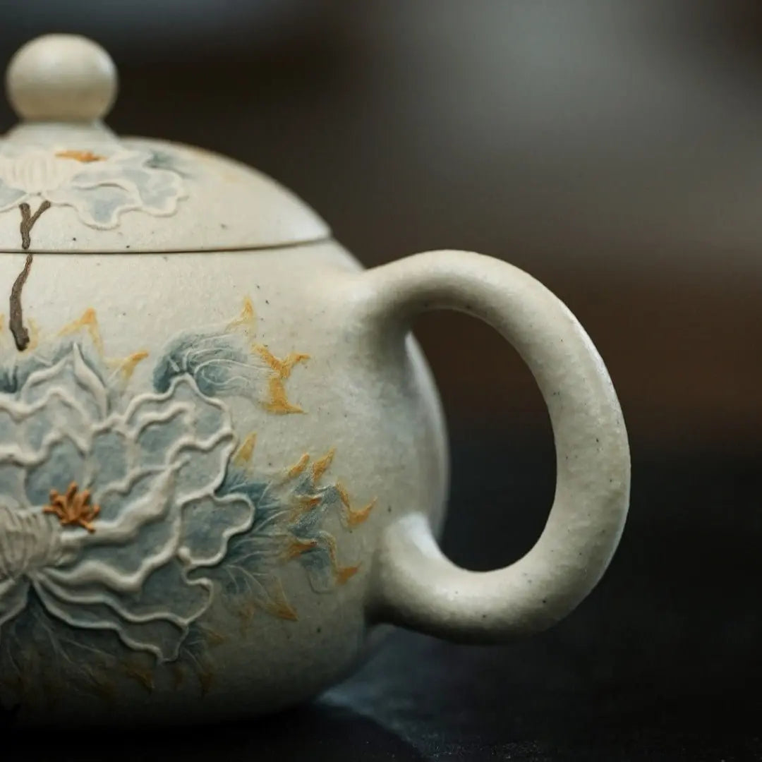 Mu Dan Xi Shi 120cc - Yixing Handmade Teapot 江苏宜兴