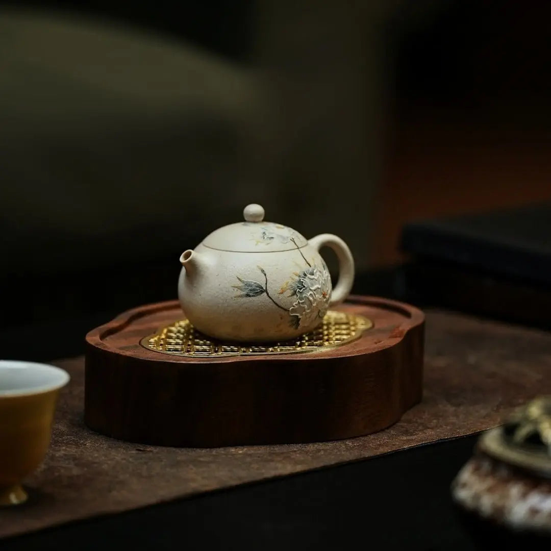 Mu Dan Xi Shi 120cc - Yixing Handmade Teapot 江苏宜兴
