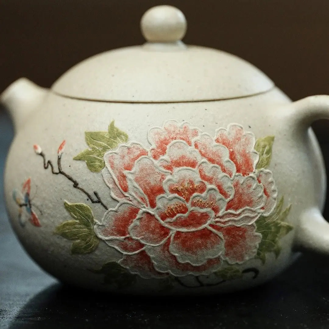 Mu Dan Xi Shi 120cc - Yixing Handmade Teapot 江苏宜兴