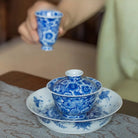 Nei Wai Wan Hua - Jing De Zhen Porcelain Gaiwan zycschina