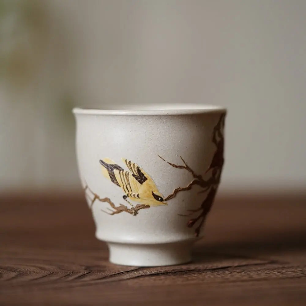 Niao Yu Hua Xiang 120cc - Yixing Handmade Teacup 江苏宜兴