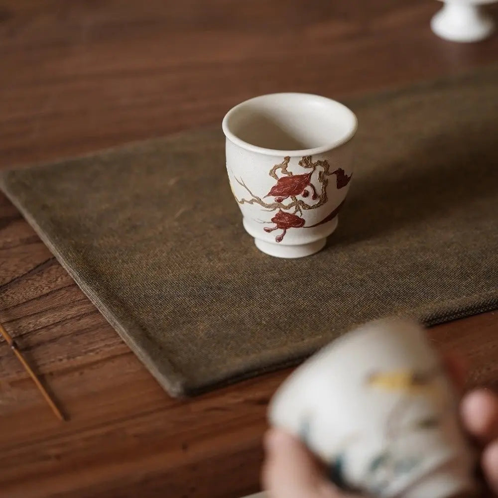 Niao Yu Hua Xiang 120cc - Yixing Handmade Teacup 江苏宜兴