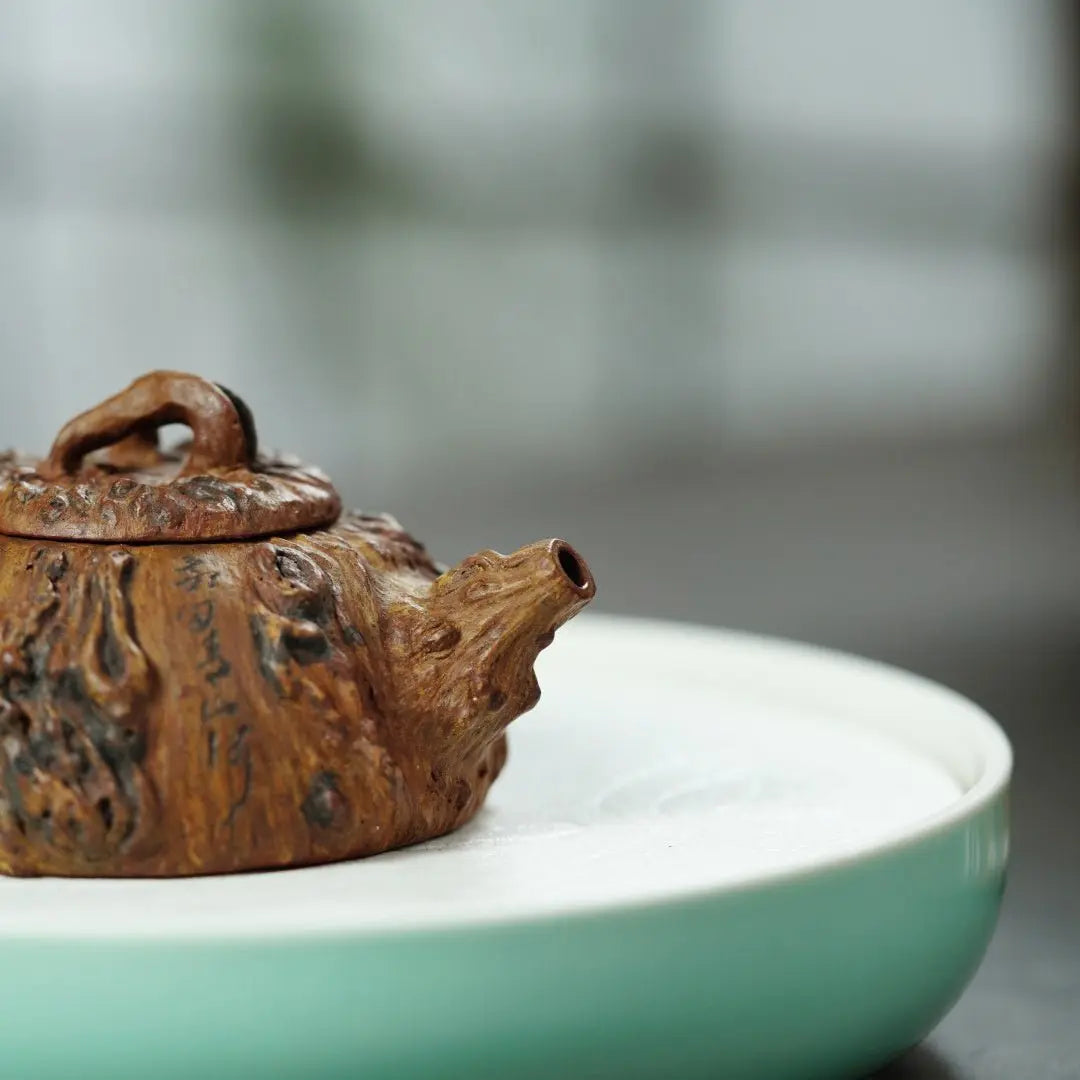 Pan Gen Shu Yu 120cc - Yixing Handmade Teapot 江苏宜兴