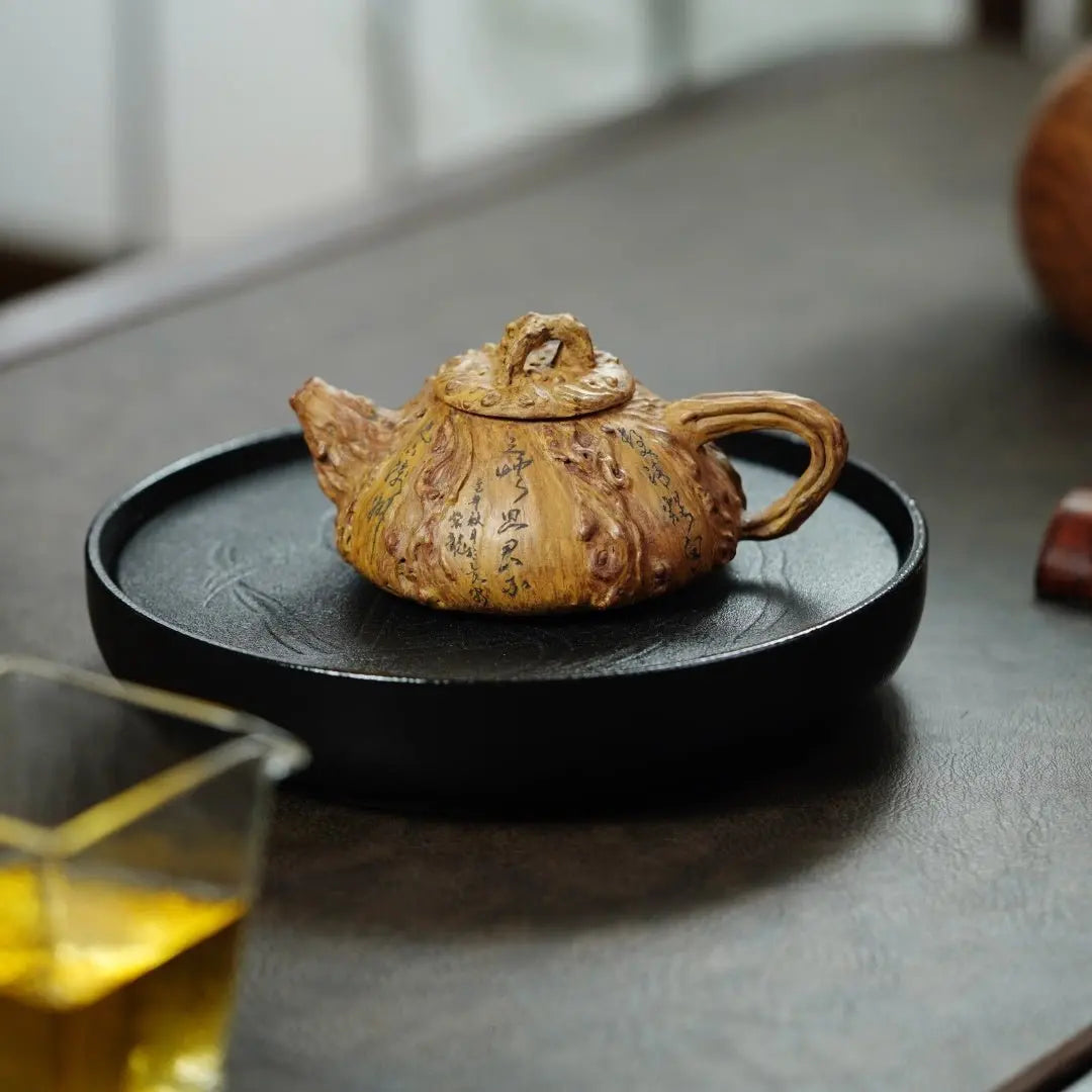 Pan Gen Shu Yu 130cc - Yixing Handmade Teapot 江苏宜兴