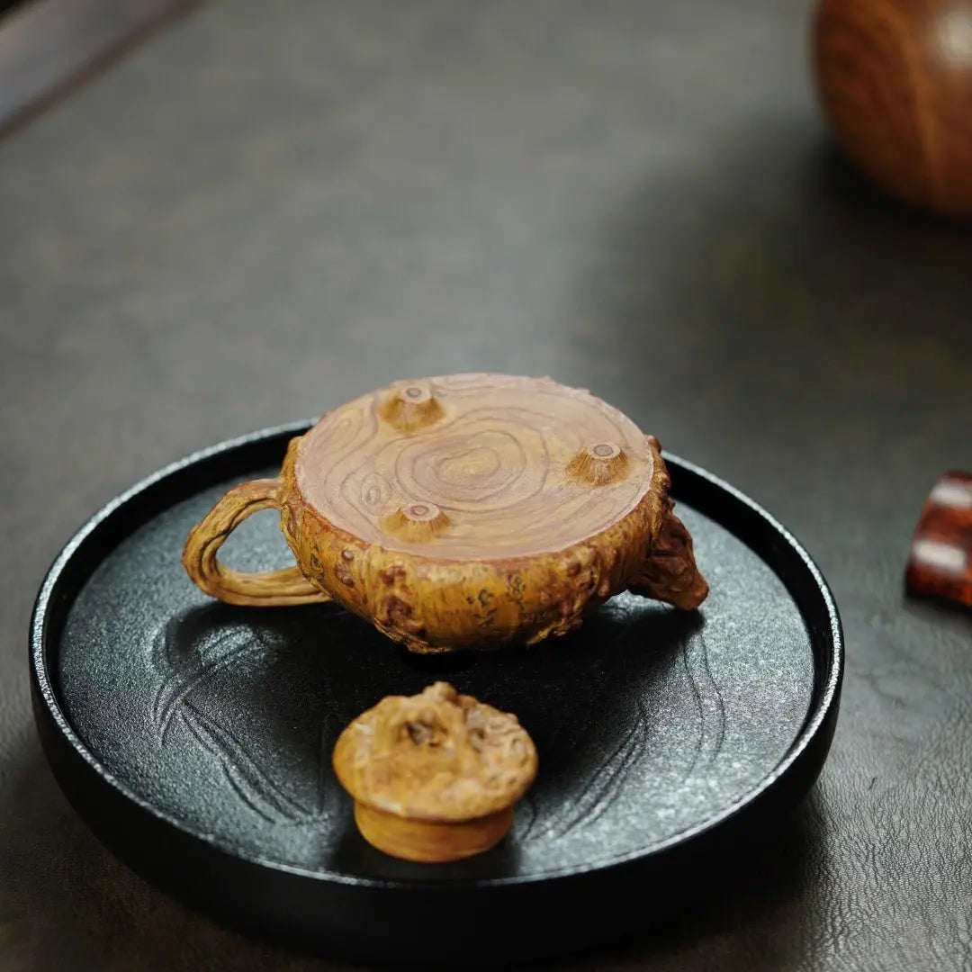 Pan Gen Shu Yu 130cc - Yixing Handmade Teapot 江苏宜兴