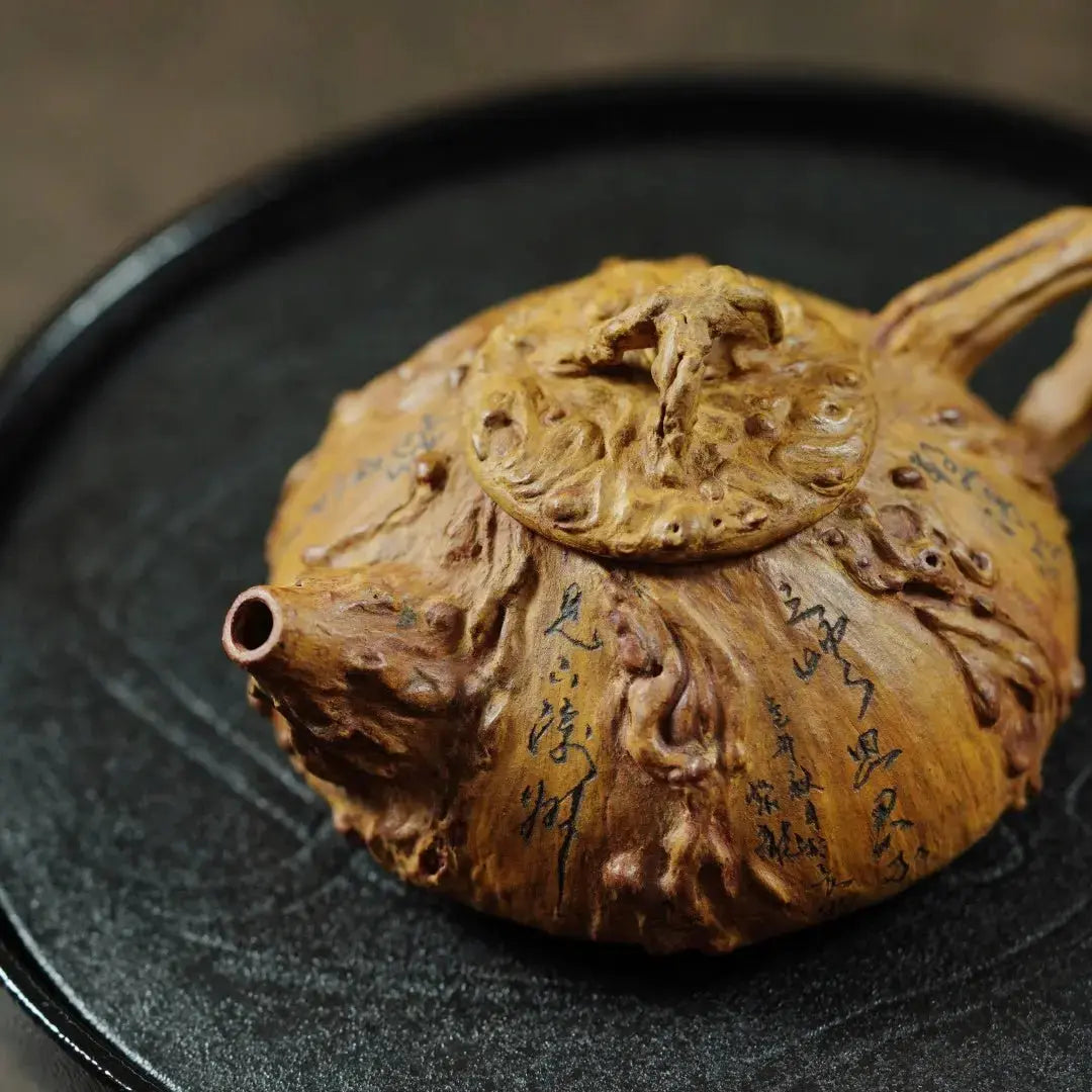 Pan Gen Shu Yu 130cc - Yixing Handmade Teapot 江苏宜兴