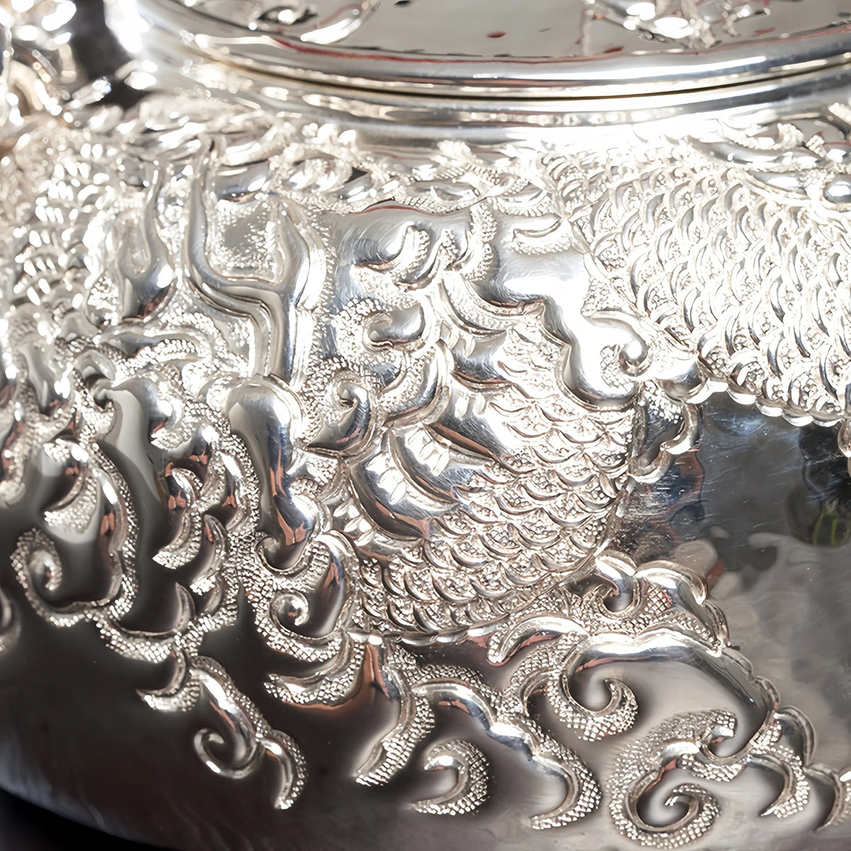 Pan Long 170cc - Handmade silver pot zycschina
