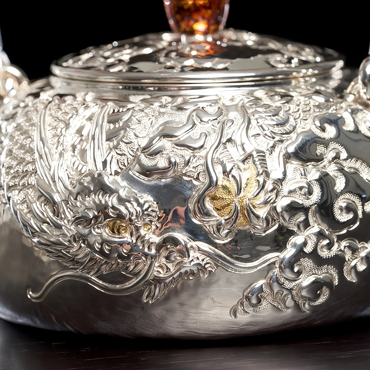 Pan Long 170cc - Handmade silver pot zycschina