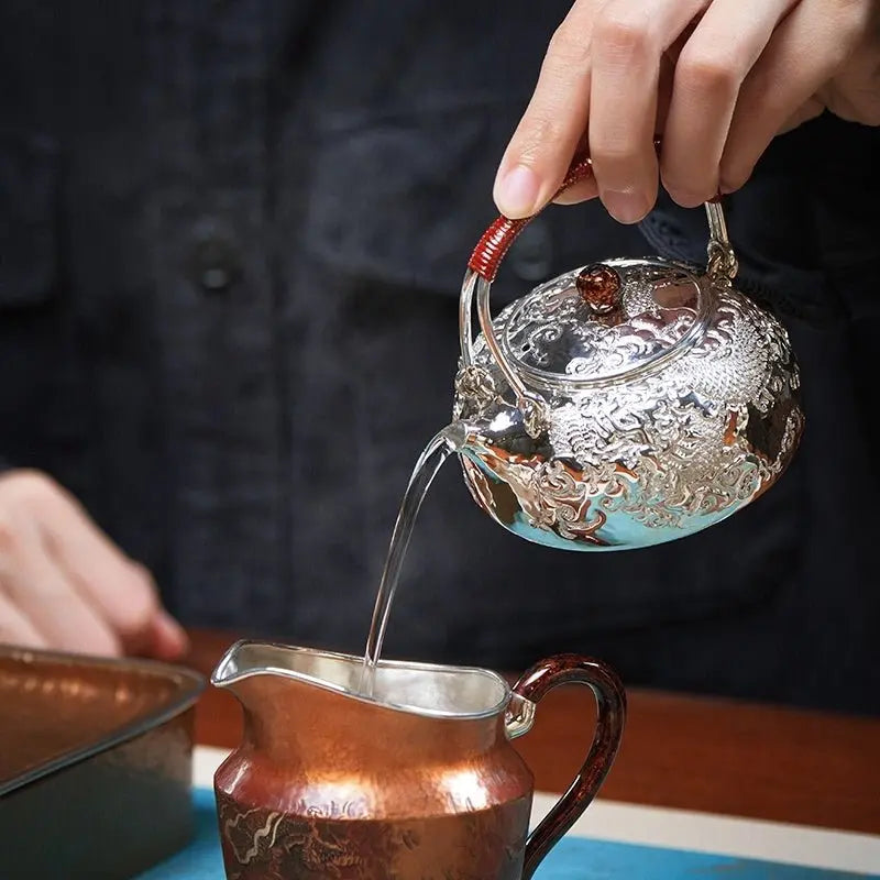 Pan Long 170cc - Handmade silver pot zycschina