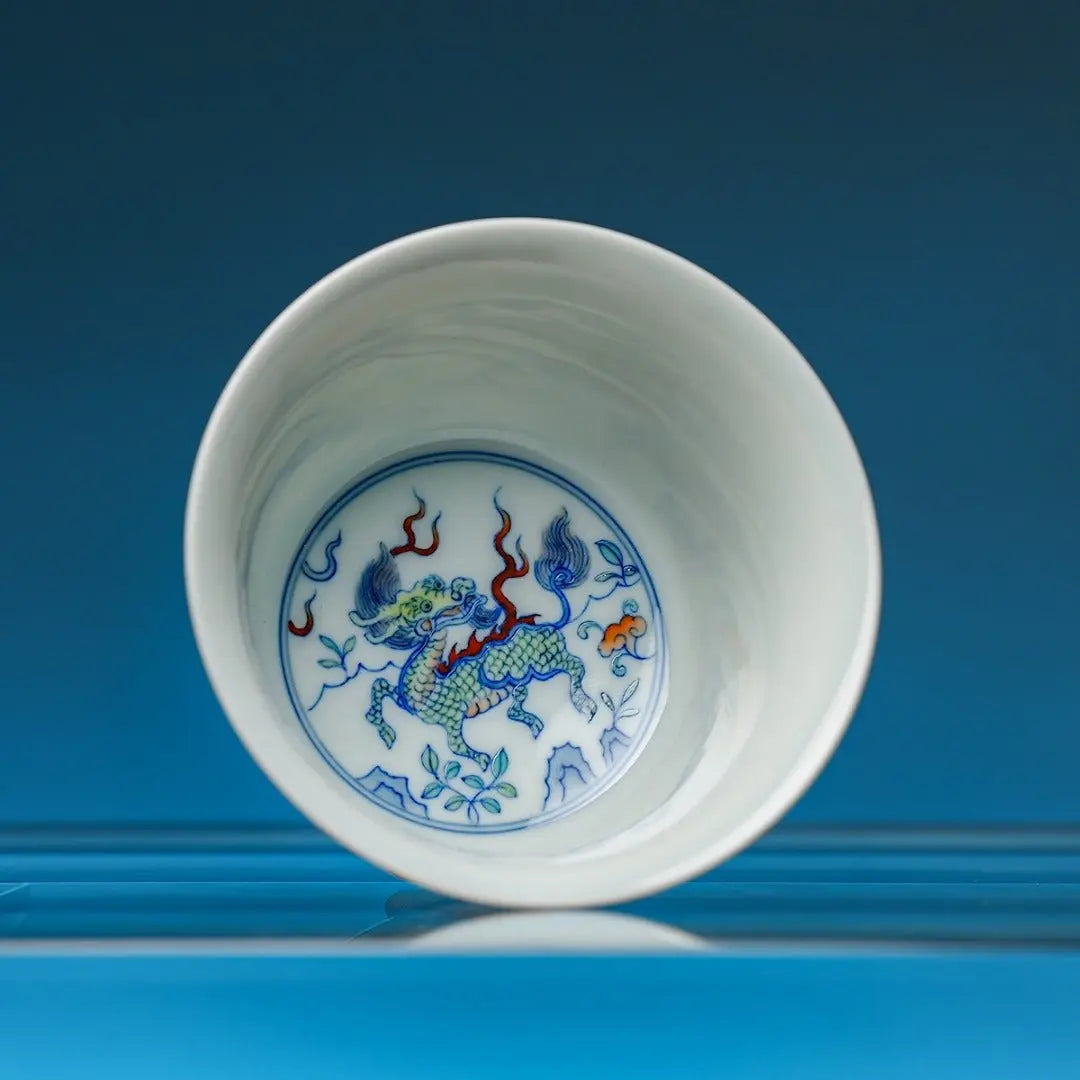 Qi Lin Xian Rui 160cc - Jing De Zhen Porcelain Gaiwan zycschina