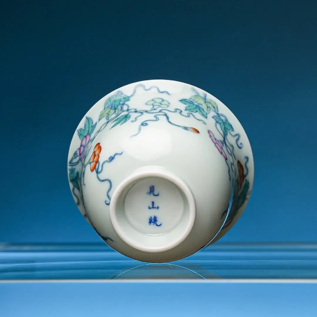 Qian Niu Hua 115cc - Jing De Zhen Porcelain Gaiwan zycschina