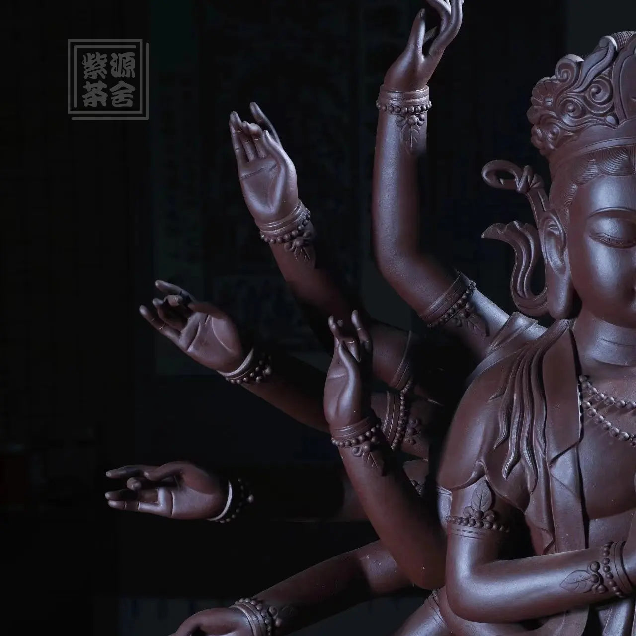 Qian Shou Guan Yin  - Zisha Sculpture 江苏宜兴