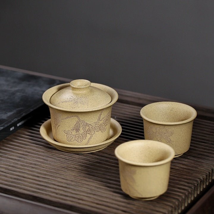 Qing Lian 180cc - Yixing Handmade Gaiwan 江苏宜兴