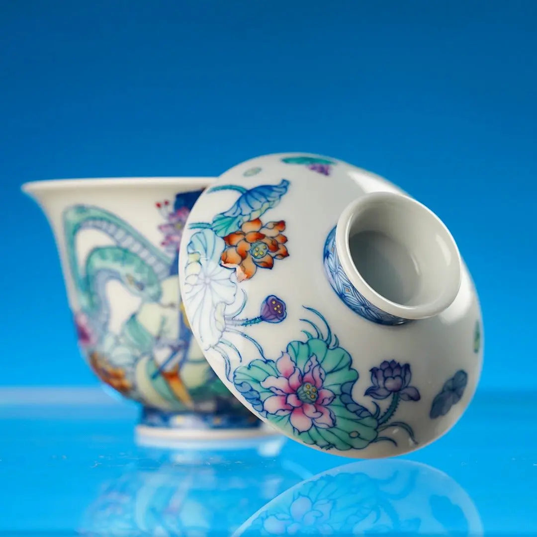 Qing She 150cc - Jing De Zhen Porcelain Gaiwan zycschina