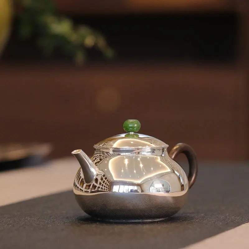 Ri Yue Qing - Handmade silver pot zycschina