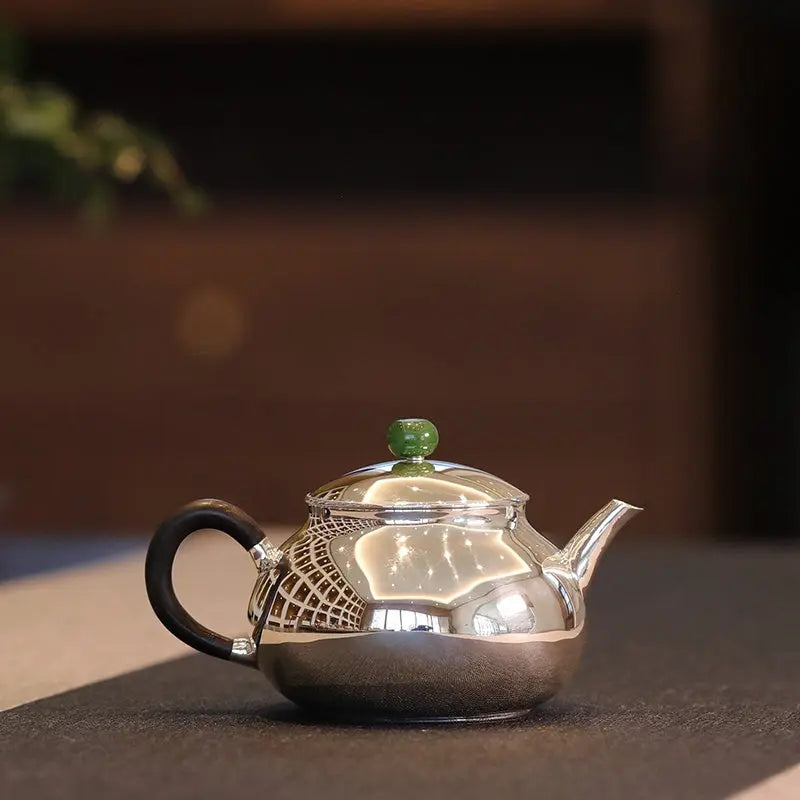 Ri Yue Qing - Handmade silver pot zycschina