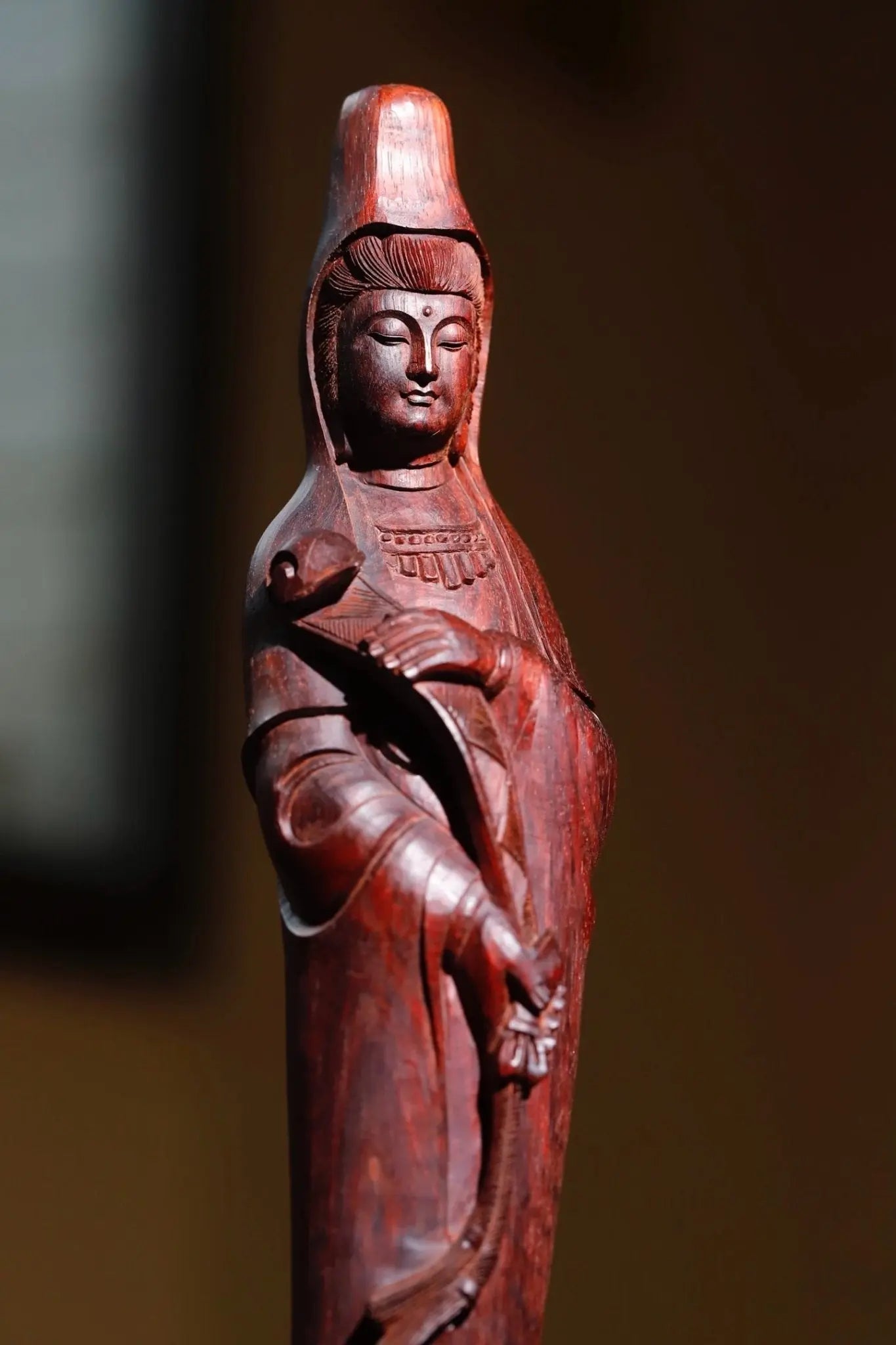 Ru Yi Guan Yin - Wood Sculpture zycschina