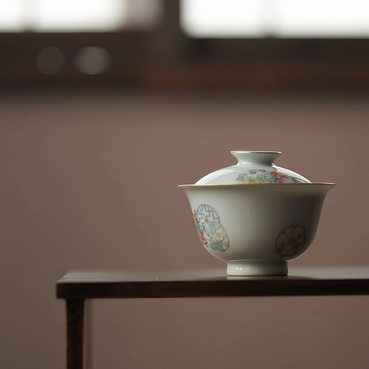 Ru Yi Pi Qiu Hua 140cc - Jingdezhen Porcelain Gaiwan zycschina